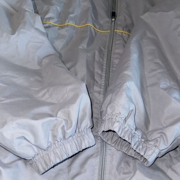 Athletic Works Gray & Yellow Windbreaker Jacket LIKE 1X - Picture 8 of 11